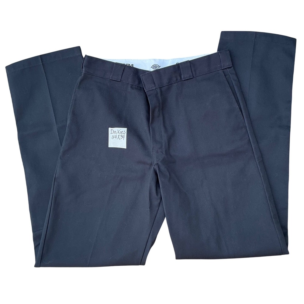 Dickies 874 Original Fit Work Pants Black Size‎ 34x34 Straight Leg DurableM